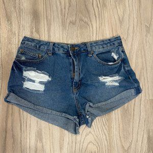 Forever21 Zipper Denim Shorts SZ29